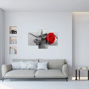 Tablou cu trandafiri roșii (90x60 cm)