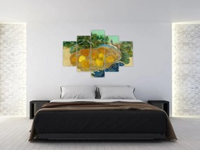 Tablou - Vincent van Gogh, Still Life of  Oranges and Lemons with  Blue Gloves, reproducere (150x105 cm)