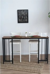 Masa bucatarie,tip bar.seria A-620,natur-negru,150x35x90 cm, 30152