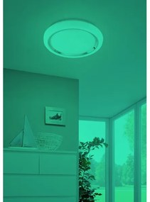 Eglo 96686 - Plafonieră LED RGBW CAPASSO-C, dimabil, 17W, 230V