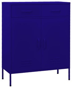 vidaXL Dulap de depozitare, bleumarin, 80x35x101,5 cm, oțel
