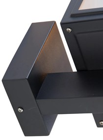 Lampă de perete inteligentă gri, inclusiv bec inteligent G95 - Sutton Up