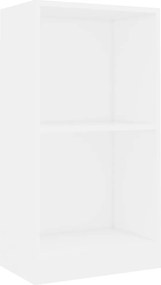 vidaXL Bibliotecă, alb, 40x24x75 cm, lemn prelucrat