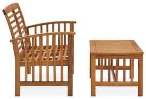 Set mobilier de grădină, 2 piese, lemn masiv de acacia