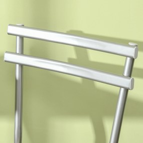 HOMCOM Set pentru bar din 3 piese cu masa inalta si scaune pentru bar din lemn si otel