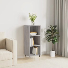 vidaXL Servantă, gri sonoma, 34,5x32,5x90 cm, lemn compozit