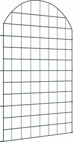 vidaXL Set gard pentru iaz 8 pcs Verde 50 x 80 cm Oțel