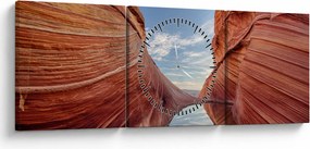 Tablou - Vermilion Cliffs Arizona (cu ceas) (90x30 cm)