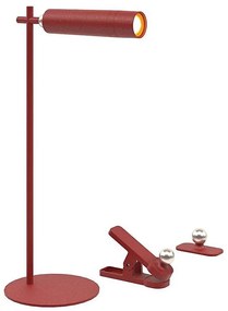 Lampă de birou LED magnetică reglabilă LED/3W/5V 4000K 1500 mAh roșie