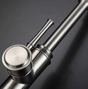Baterie Bucătărie, Inox Satinat Model CF024 – Design Modern și Funcționalitate pentru Orice Bucătărie.