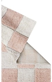 Covor roz deschis/crem lavabil/țesut manual din bumbac 120x160 cm Kitchen Tiles Rose – Lorena Canals