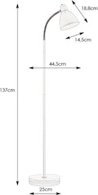 Markslöjd 104842 - Lampadar NITTA 1xE27/60W/230V