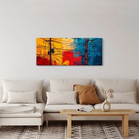 Tablou - Linii electrice abstracte (120x50 cm)
