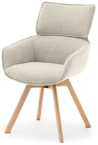 Scaun Doris (bej + stejar). Promo -18%. 1111032