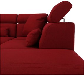 Colţar tapiţat, material textil vişiniu, model dreapta, CAILA