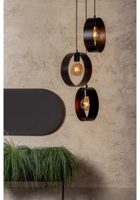 Lustră pe cablu HAPPY 3xE27/60W/230V neagră