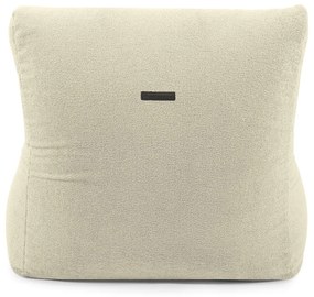 Fotoliu bean bag crem cu tapițerie din țesătură bouclé Seat 100 Lounge – SLOWDOWN