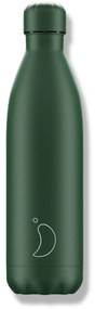 Sticlă termos Chilly's Bottles - verde mat 750ml, ediția Original