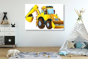 Tablou excavator pentru copii