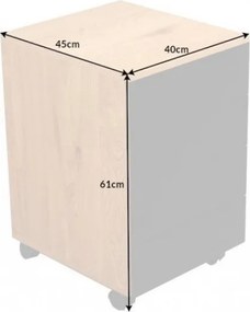 Dulapior cu sertare si role, modern si functional Studio