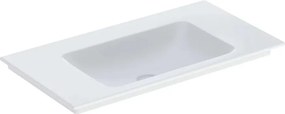 Lavoar pe mobilier Geberit One Slim 90 cm alb lucios KeraTect