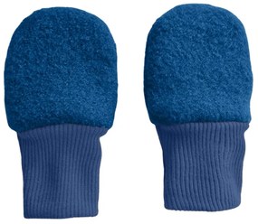 Manusi copii lana fiarta dublate cu bumbac Kidizi Blue 0-1 ani