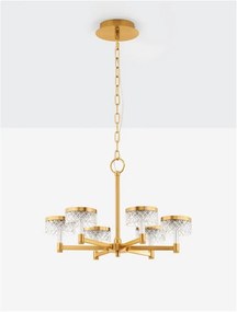 Candelabru LED design modern cu 6 brate Bion
