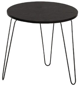 Măsuţă portabilă, stejar negru/negru, RONIN