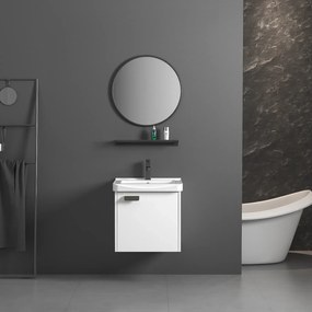 Set mobilier de baie cu lavoar Molly 40cm Alb