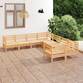 3083244 vidaXL Set mobilier de grădină, 8 piese, lemn masiv de pin
