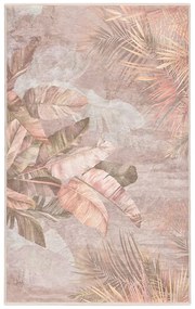 Covor bej lavabil 80x150 cm Dusty Leaves – Mila Home