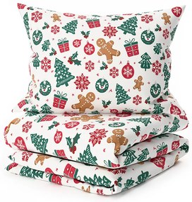 Lenjerie de pat din bumbac MERRY MOOD albă Dimensiune lenjerie de pat: 70 x 90 cm | 140 x 200 cm