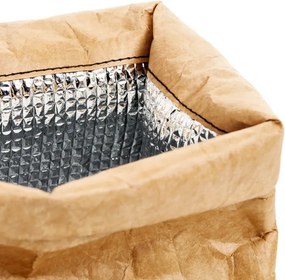 Geanta de transport reutilizabila Lekue On The Go 1010234, 4 litri, Tyvek, Maro/Negru