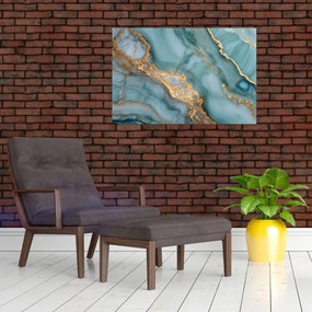 Tablou - Marmură turcoaz (90x60 cm)