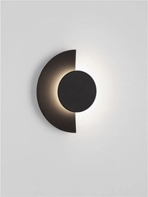 Aplica perete exterior lumina indirecta IP54 LED 2700K Gloo negru