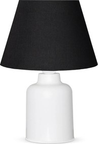 Veioza AYD-3163, negru/alb, material textil/plastic, 22x31 cm
