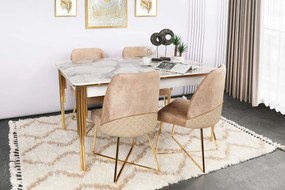 Set de scaune de sufragerie Madrid Brown, 4 bucăți