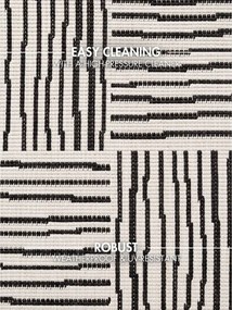 Covor pentru exterior și interior negru/crem 120x170 cm Haringey Nightingale – Ted Baker