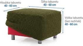 Nueva Textura Huse care se întind foarte bine NIAGARA verzi taburet (40 - 60 cm)
