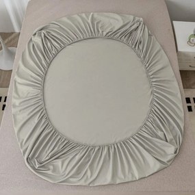 Cearsaf din microfibra MICROVELLE gri deschis 90x200 cm