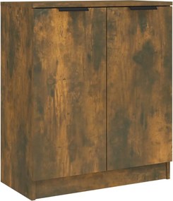 vidaXL Servantă, stejar fumuriu, 60x30x70 cm, lemn prelucrat