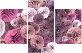 Tablou abstract a florii de trandafir (90x60 cm)