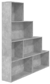 800661 vidaXL Bibliotecă/Separator cameră, gri beton, 155x24x160 cm, PAL