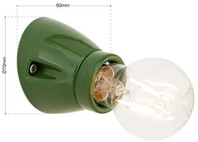 Orion - Aplică de perete FROST 1xE27/60W/230V, verde