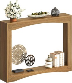 MAM25 - Masa Consola foarte ingusta, 100 cm, masuta hol, living, dining, dormitor - Maro Deschis / Maro