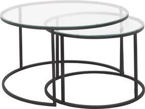 Set masuta de cafea sticla,Seria 710,Homs, 2 buc,0025