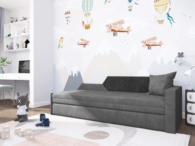 Canapea Weranna (Gri închis + Negru) (D). 1060999
