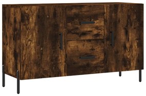 828185 vidaXL Servantă, stejar fumuriu, 100x36x60 cm, lemn compozit