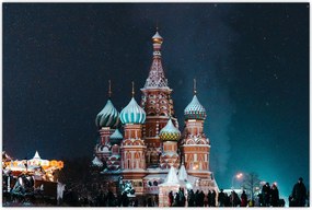 Tablou construcției din Rusia (90x60 cm)