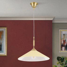 Lustra, Pendul realizat manual ARTDESIGN 40cm, alama mat/ champagne